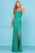 Prom Dresses Long Formal Slit Prom Sequin Dress Emerald