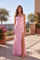 Elegant Lace Floor-Length Prom Dress with Open Back