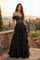 Long Corset Ruffled Off Shoulder Prom Dress