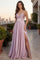 Long Formal Evening Party A Line Dress