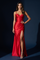 Prom Corset Sweetheart Satin Evening Dress – Red
