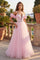 Long Off Shoulder Ball Gown Prom Dress