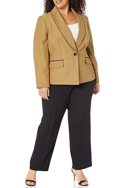 Plus Size Dresses Long Plus Size Formal Pant Suit Dijon Black
