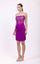 Cocktail Dresses Short Fitted Corset Cocktail Dess Purple