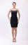 Cocktail Dresses Short Fitted Beaded Cocktail Mini Dress Black