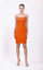 Cocktail Dresses Short Fitted Beaded Cocktail Mini Dress Orange