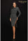 Cocktail Dresses Short Cocktail Beaded Long Sleeve Dress Black