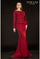 Terani Couture Mother Of The Bride Long Dress 2021M2988 - The Dress Outlet Wine