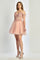 Cocktail Dresses Homecoming Prom Short A Line Glitter Corset Cocktail Dress Blush