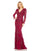 Formal Dresses Formal Long Sleeve Beaded Prom Dress Berry