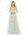 Mother of the Bride Dresses Crystal Embellished Long Sleeve V Neck Dress Seamist