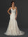 Wedding Dresses Long Wedding Fitted Lace Dress Off White
