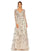 Formal Dresses Long Sleeve Formal Floral Evening Dress Blush