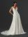 Wedding Dresses Long Floral Lace Applique Wedding Dress Off White