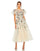 Cocktail Dresses Formal Beaded Midi Cocktail Dress Nude