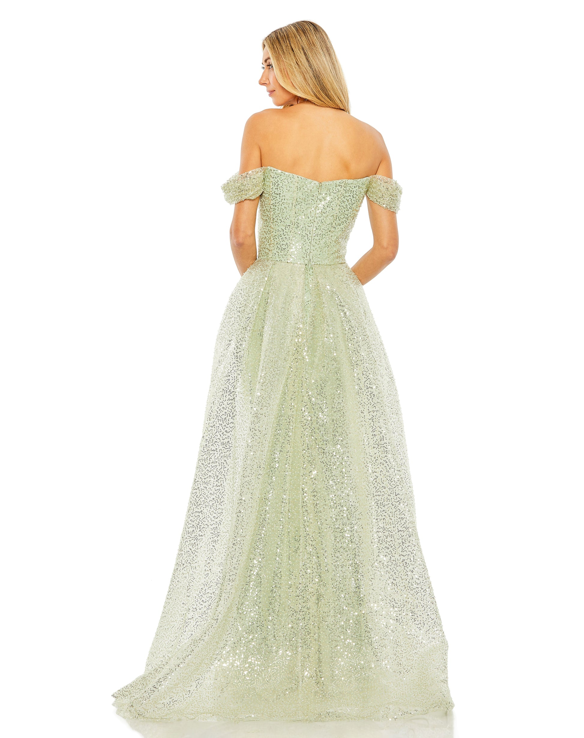 Prom Dresses Long A Line Formal Overskirt Prom Dress Sage