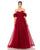 Mac Duggal 20517 Long Off Shoulder Tulle A Line Dress