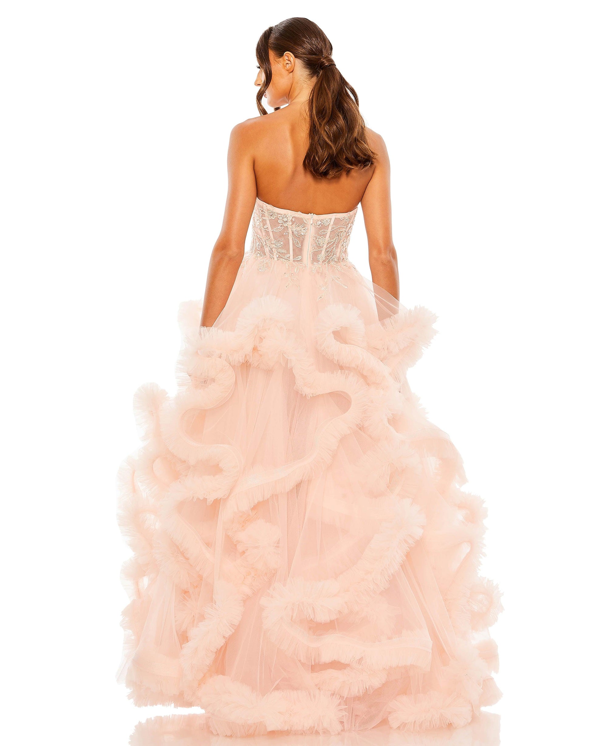 Prom Dresses Prom Long Strapless Ball Gown Pink
