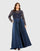 Plus Size Dresses Long Formal A Line Plus Size Dress Midnight