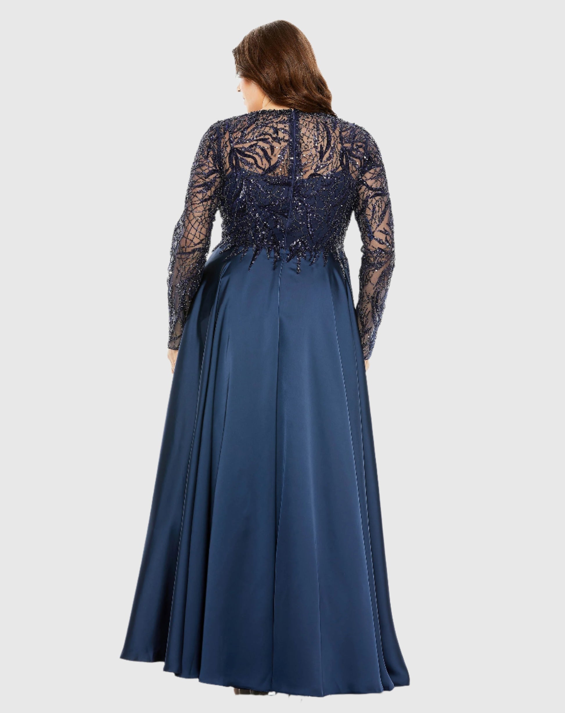 Plus Size Dresses Long Formal A Line Plus Size Dress Midnight