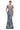 Formal Dresses Printed Long Formal evening Pleated Dress Navy/Multi