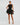 Cocktail Dresses Short Bubble Skirt Cocktail Mini Dress Black