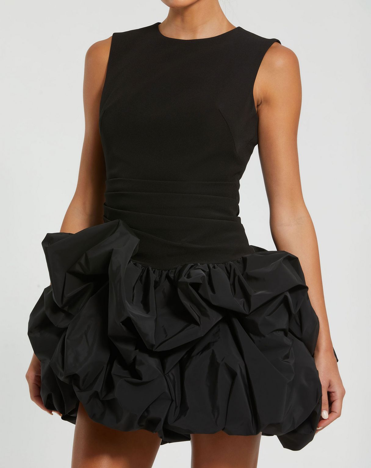 Cocktail Dresses Short Bubble Skirt Cocktail Mini Dress Black