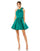 Cocktail Dresses Short Halter Cocktail Mini Bow Dress Emerald