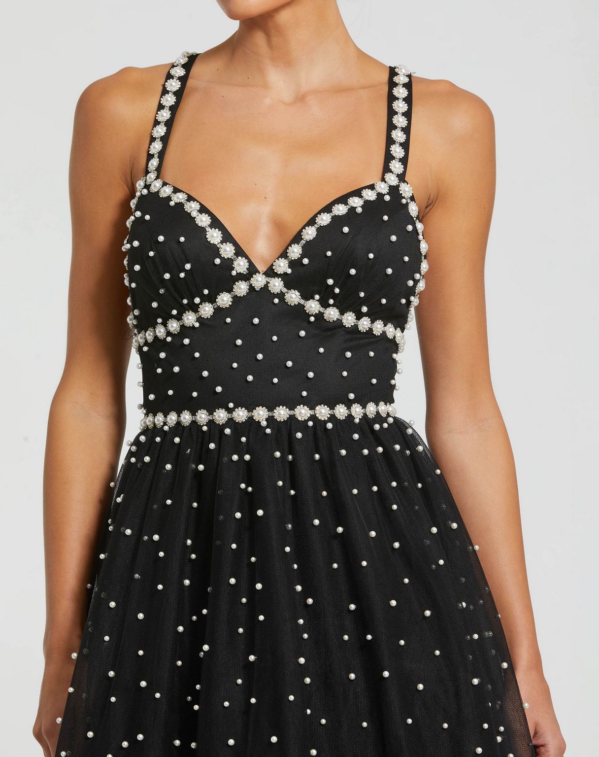 Formal Dresses Pearl High Low A Line Formal Prom Dress Black Ivory