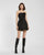 Cocktail Dresses Short Fitted 3D Flower Mini Cocktail Dress Black