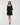 Cocktail Dresses Short Mini Square Neck Cocktail Dress Black