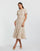 Formal Dresses A Line Detail Tea Length Formal Dress Blush