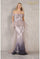 Formal Dresses Long Fitted Formal Sequin Peplum Evening Dress Lilac Ombre