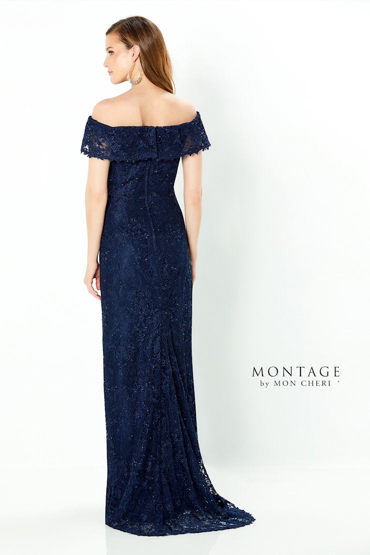 Formal Dresses Long Ruffle Top Formal Evening Dress  Navy Blue
