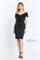 Cocktail Dresses Short V Neck A Line Cocktail Dress Black