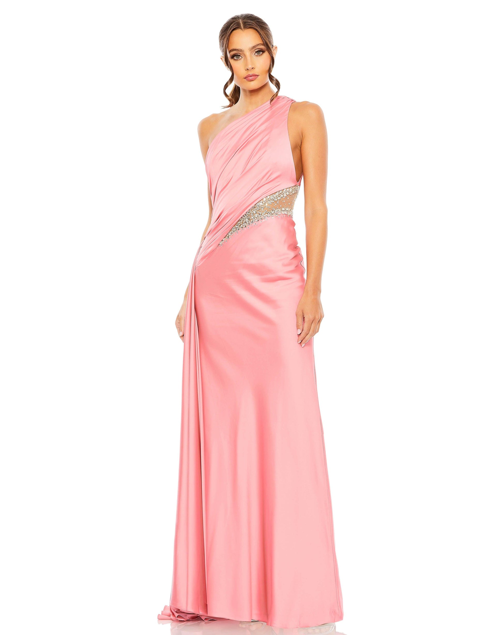 Prom Dresses Prom Long One Shoulder Formal Dress Coral