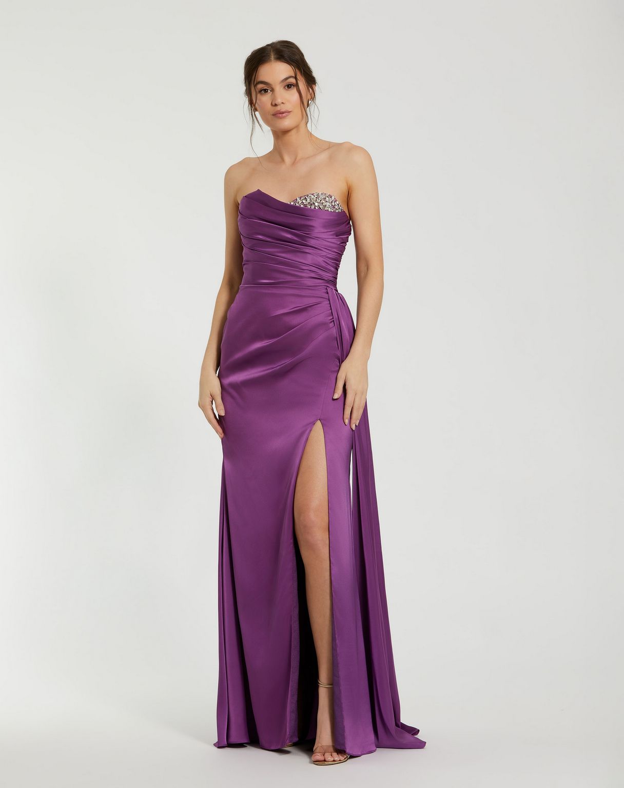 Prom Dresses Prom Long Strapless Formal Gown Ultra Violet