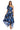 Cocktail Dresses Floral Maxi Cocktail Dress Black/Royal
