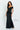 Formal Dresses Long Ruffle Slit Formal Evening Dress Black