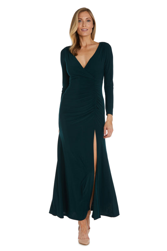 Formal Dresses Long Sleeve Evening Formal Dress Hunter