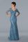 22355 Formal Long Fitted Evening Dress Slate