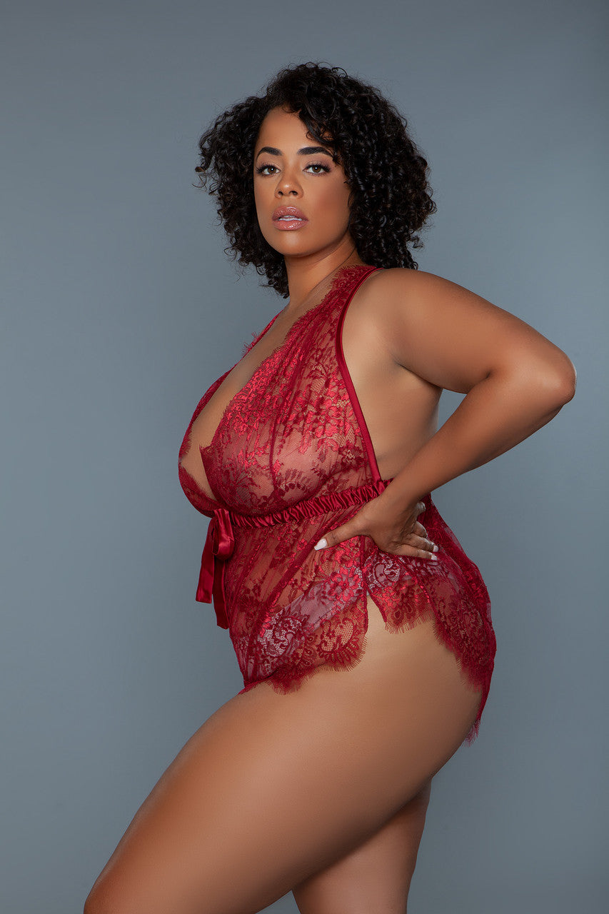 Lingerie 2249P Nancy Teddy Rust