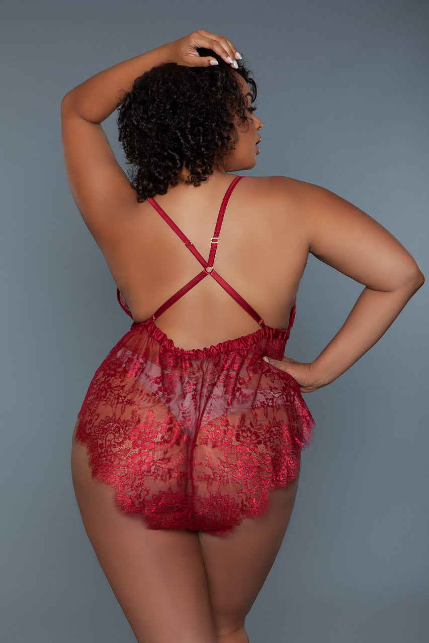 Lingerie 2249P Nancy Teddy Rust