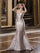 Prom Dresses Fitted Long Formal Mermaid Evening Prom Dress Rose
