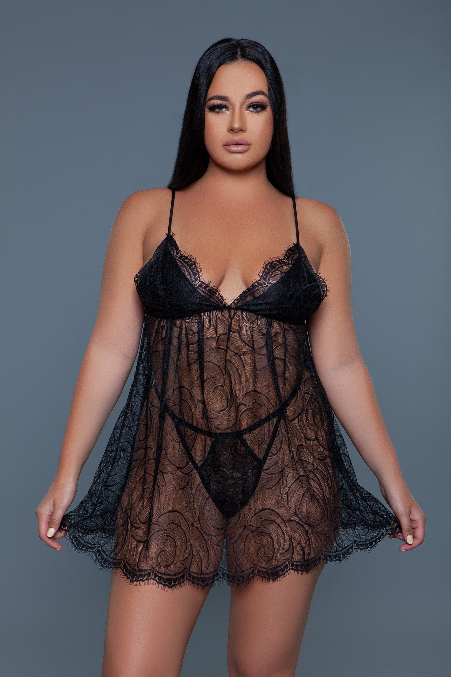 Lingerie Daisy 2 Piece Black