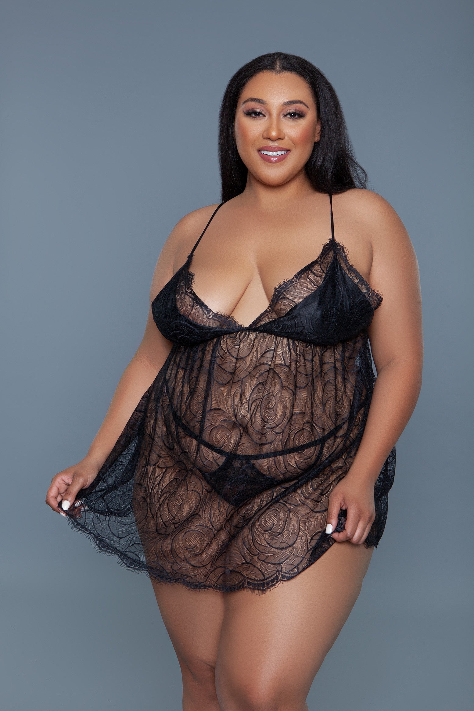 Lingerie Daisy 2 Piece Black