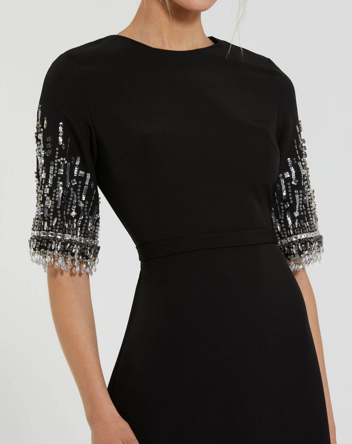 Formal Dresses Beaded Long A Line Formal Prom Dress Black