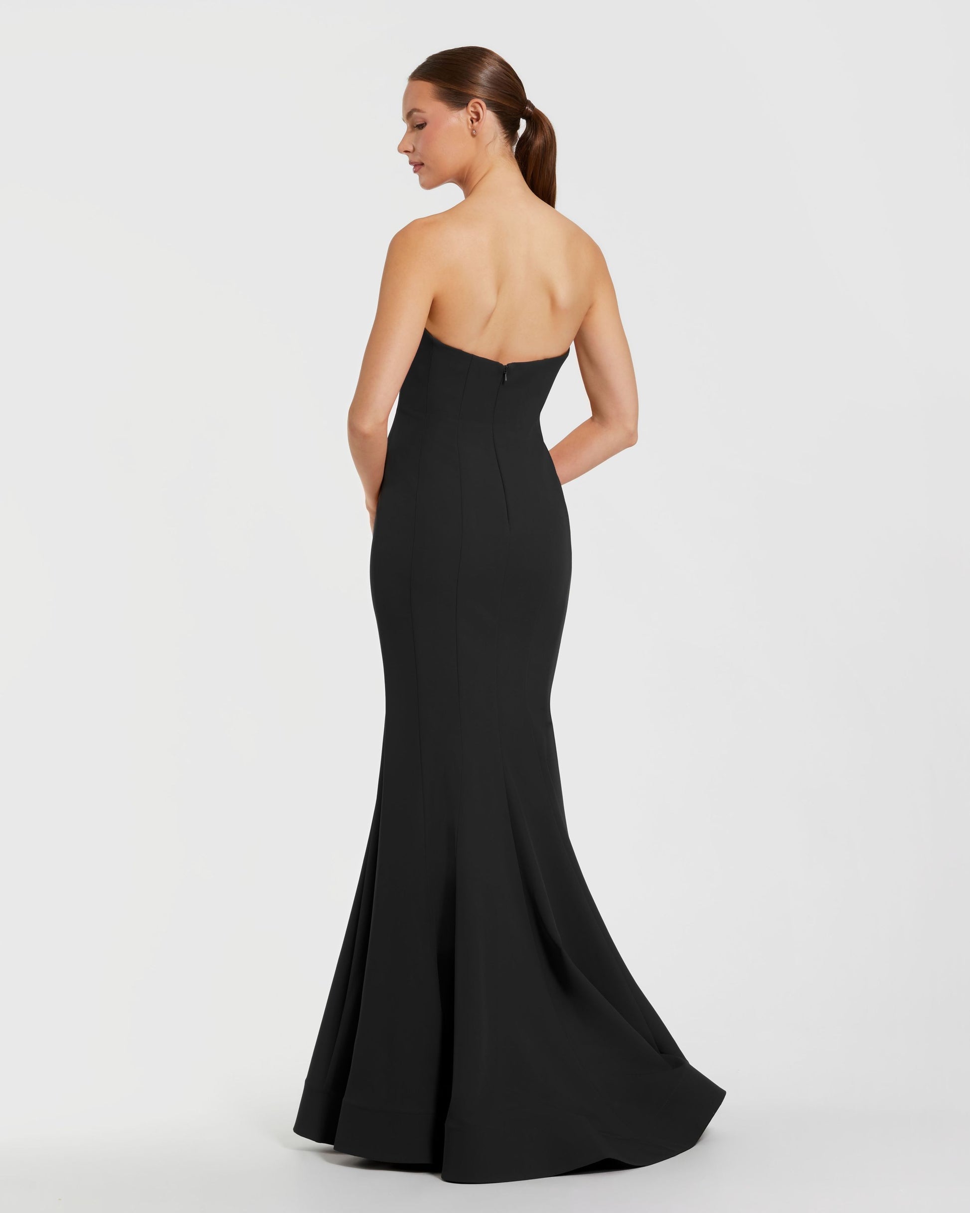 Prom Dresses Long Formal 3D Prom Mermaid Dress Black Ivory