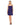 Cocktail Dresses Beaded Strap Sequin Ruffle Short Dress Cobalt