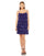 Cocktail Dresses Beaded Strap Sequin Ruffle Short Dress Cobalt